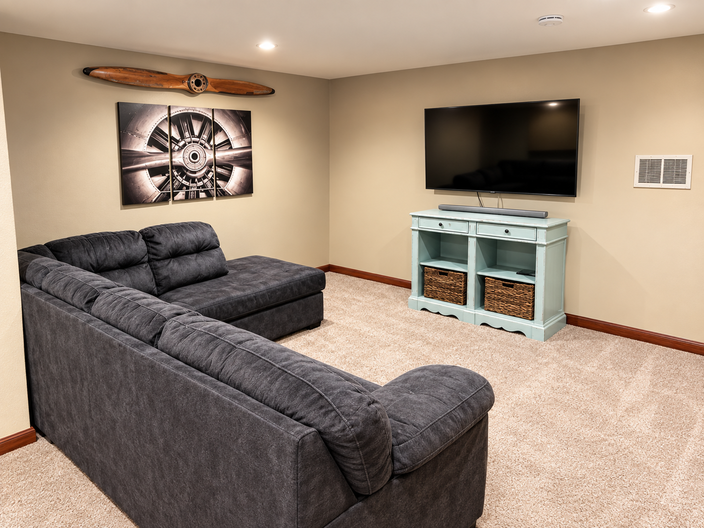Movie room seating