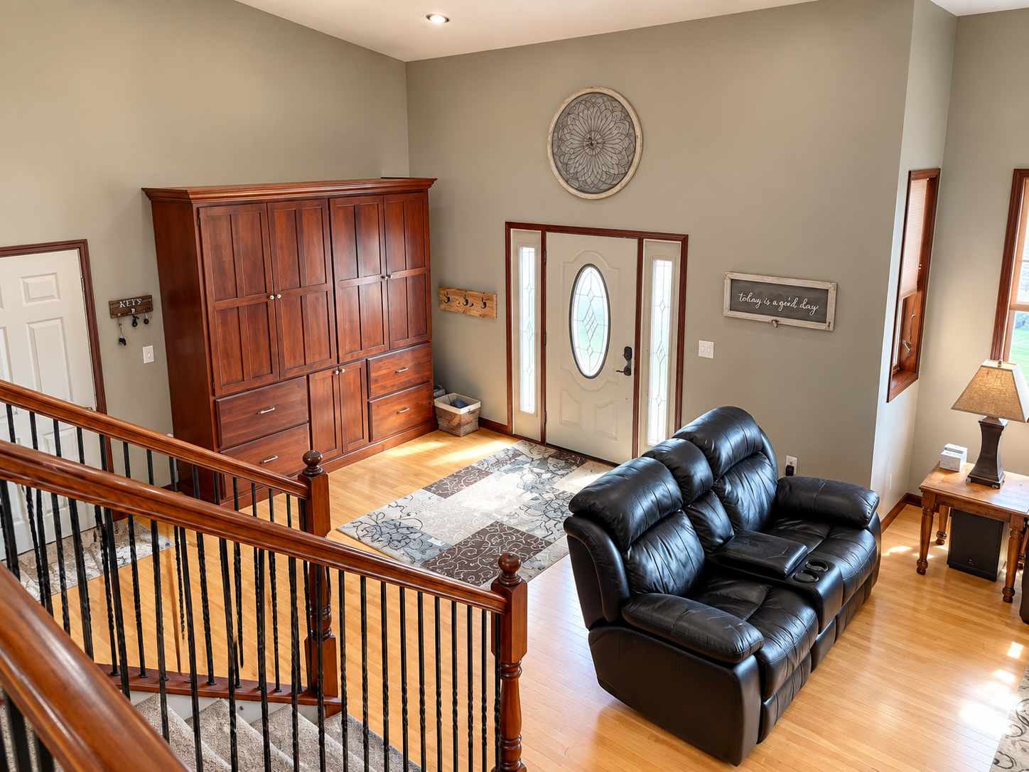 Living room and entry